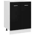 Armadio Inferiore Nero 60x46x81,5 cm in Truciolato