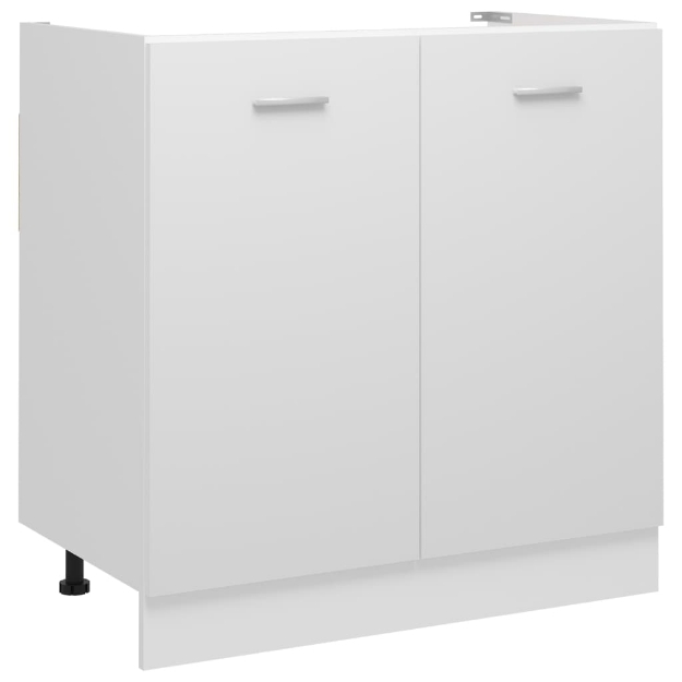 Armadio Inferiore per Lavabo Bianco 80x46x81,5 cm in Truciolato