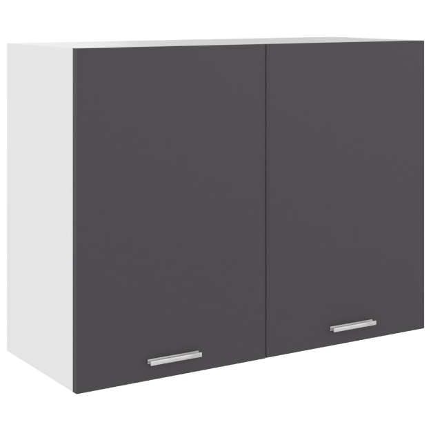 Armadio Sospeso Grigio 80x31x60 cm in Truciolato