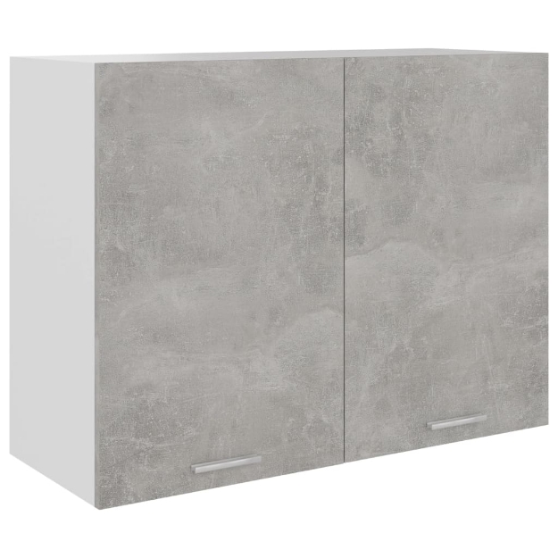 Armadio Sospeso Grigio Cemento 80x31x60 cm in Truciolato