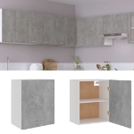 Armadio Sospeso Grigio Cemento 50x31x60 cm in Truciolato