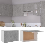 Armadio Sospeso Grigio Cemento 60x31x40 cm in Truciolato