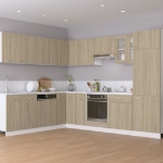 Armadio per Frigo Rovere Sonoma 60x57x207 cm in Truciolato