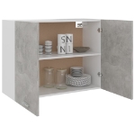 Armadio Sospeso Grigio Cemento 80x31x60 cm in Truciolato