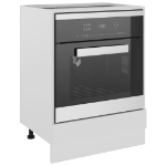 Armadio per Forno Bianco 60x46x81,5 cm in Truciolato