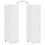 Armadio per Frigo Bianco 60x57x207 cm in Truciolato