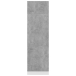 Armadio per Frigo Grigio Cemento 60x57x207 cm in Truciolato