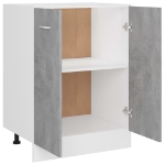 Armadio Inferiore Grigio Cemento 60x46x81,5 cm in Truciolato