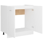 Armadio Inferiore per Lavabo Bianco 80x46x81,5 cm in Truciolato