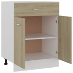 Armadio con Cassetto Rovere Sonoma 60x46x81,5 cm in Truciolato