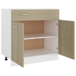 Armadio con Cassetto Rovere Sonoma 80x46x81,5 cm in Truciolato