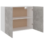 Armadio Sospeso Grigio Cemento 80x31x60 cm in Truciolato