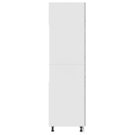 Armadio per Frigo Grigio Cemento 60x57x207 cm in Truciolato