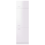 Armadio per Frigo Bianco Lucido 60x57x207 cm in Truciolato