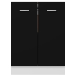 Armadio Inferiore Nero 60x46x81,5 cm in Truciolato