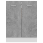 Armadio Inferiore Grigio Cemento 60x46x81,5 cm in Truciolato