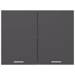 Armadio Sospeso Grigio 80x31x60 cm in Truciolato