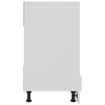 Armadio per Forno Bianco 60x46x81,5 cm in Truciolato