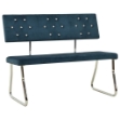 Panca 110 cm in Velluto Blu