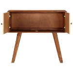 Credenza in Massello di Sheesham con Stampa Dorata 90x30x77 cm