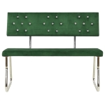 Panca 110 cm in Velluto Verde Scuro