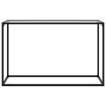 Tavolo Consolle Trasparente 120x35x75 cm in Vetro Temperato