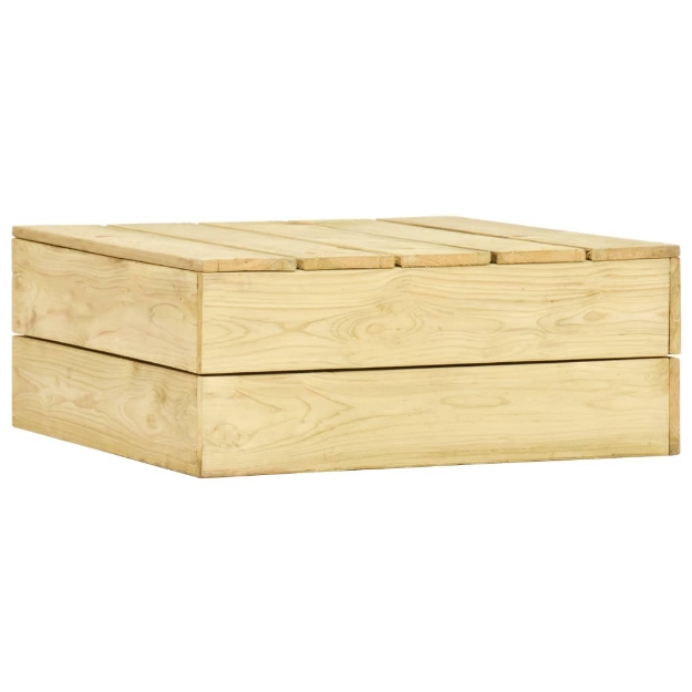 Tavolo da Giardino 75x75x31 cm in Legno di Pino Impregnato