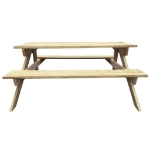 Tavolo da Picnic 150x135x71,5 cm in Legno