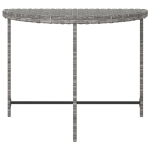 Tavolo da Giardino Grigio 100x50x75 cm in Polyrattan