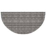 Tavolo da Giardino Grigio 100x50x75 cm in Polyrattan