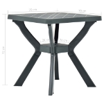 Tavolo da Bistrot Antracite 70x70x72 cm in Plastica