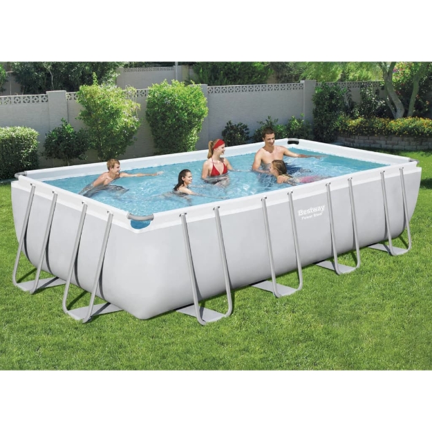 Bestway Power Steel Set Piscina Rettangolare 549x274x122 cm