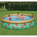 Bestway Fast Set Piscina Gonfiabile Paradise Palms 457x84 cm