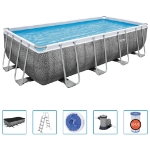 Bestway Power Steel Set Piscina Rettangolare 549x274x122 cm