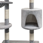 Albero per Gatti con Tiragraffi Sisal 125 cm Grigio