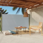 Tenda Laterale Retrattile per Patio 170x300 cm Grigia