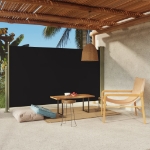 Tenda Laterale Retrattile per Patio 180x300 cm Nera