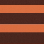 Paravento Balcone Arancione e Marrone 120x600 cm Tessuto Oxford