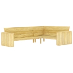 Set Divani da Giardino 3 pz in Legno di Pino Impregnato