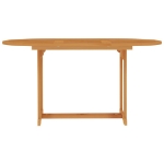 Set da Pranzo da Giardino 7 pz in Legno Massello di Teak