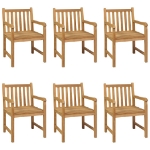 Set da Pranzo per Esterni 7 pz in Legno Massello di Teak