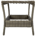 Set Divani da Giardino 2 pz con Cuscini in Polyrattan Marrone