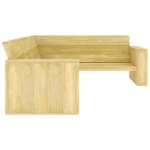 Set Divani da Giardino 3 pz in Legno di Pino Impregnato