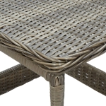 Set Divani da Giardino 2 pz con Cuscini in Polyrattan Marrone