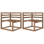 Divano a 3 Posti su Pallet con Cuscini Beige Massello di Pino