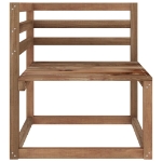 Set Divani Giardino su Pallet 4 pz in Legno di Pino Impregnato