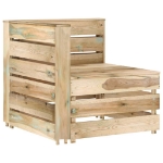 Set Divani da Giardino 4 pz in Legno di Pino Impregnato Verde