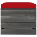 Set Divani da Giardino Pallet 11 pz con Cuscini Massello Pino