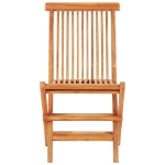 Set da Bistrot 3 pz con Cuscini Antracite in Massello di Teak