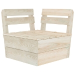 Set Divani da Giardino su Pallet 10 pz in Legno Abete Impregnato